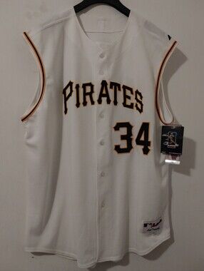 Majestic Vtg. Authentic Pittsburgh Pirates Benito Santiago Home Vest Jersey 54